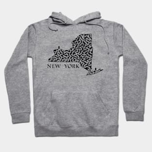 State of New York Maze Hoodie